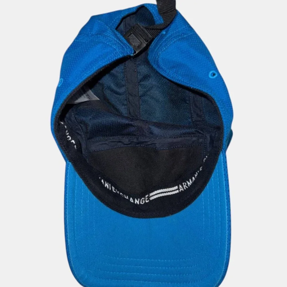 Armani Exchange Unisex Mesh Blue Hat Baseball Cap - One Size Fits All